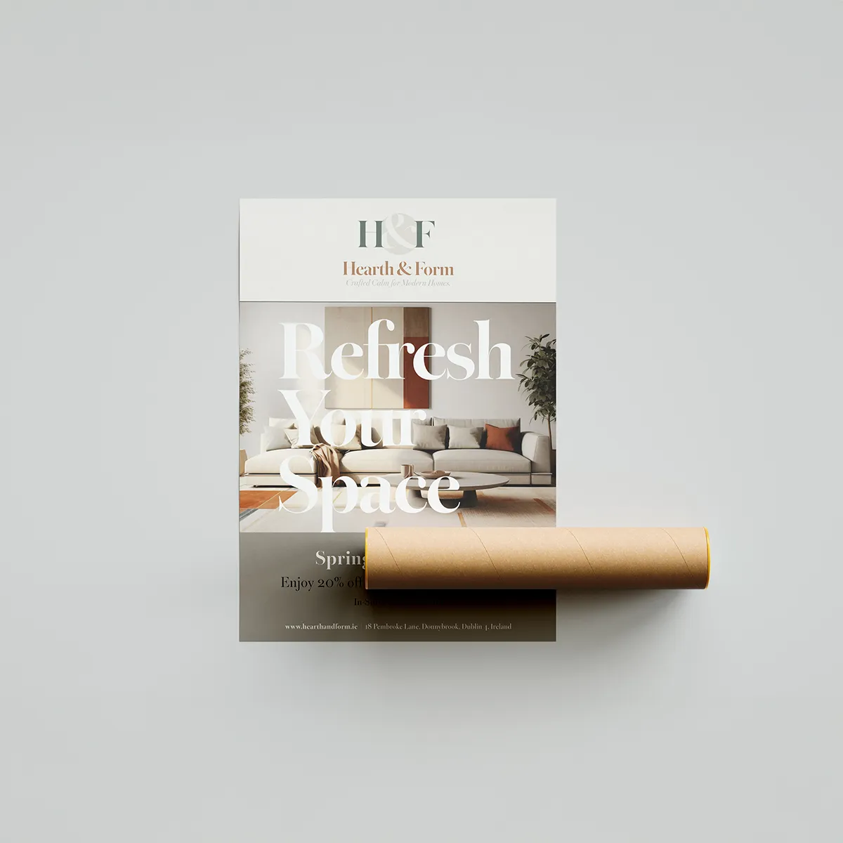 A3 promotional poster printed in full colour