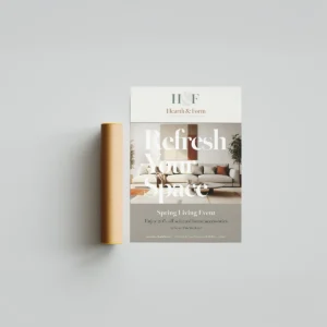 A3 promotional poster printed in full colour