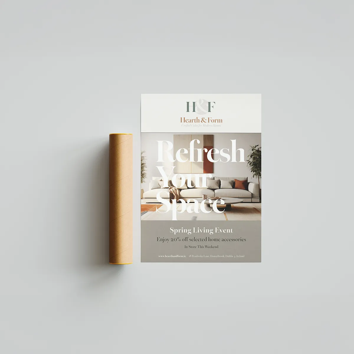 A3 promotional poster printed in full colour