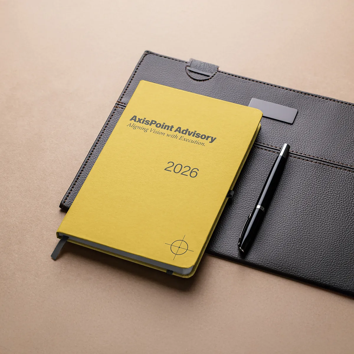 Branded business diary with custom printed cover