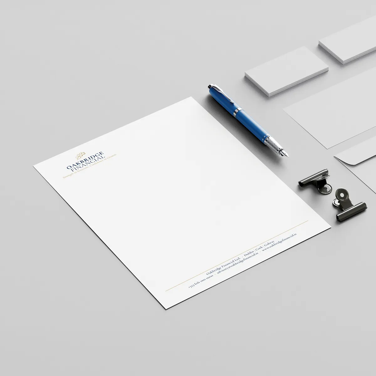 Custom printed continuation paper for company documents