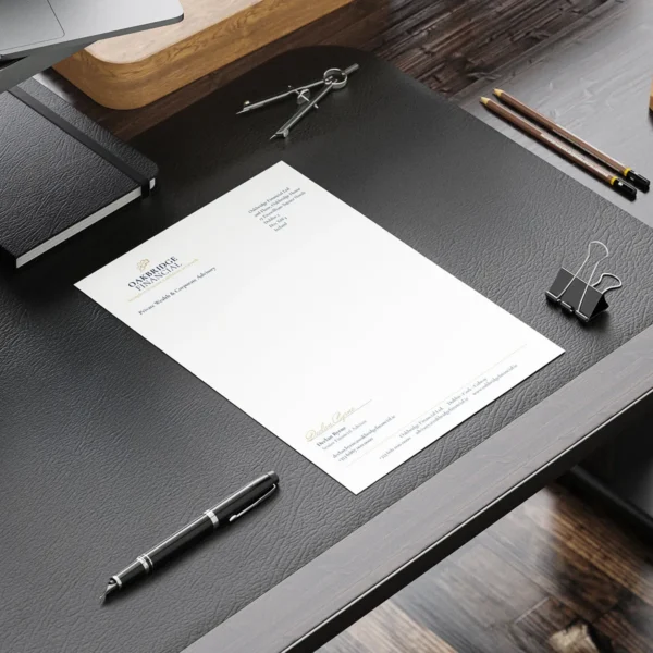 Professional branded business letterhead design