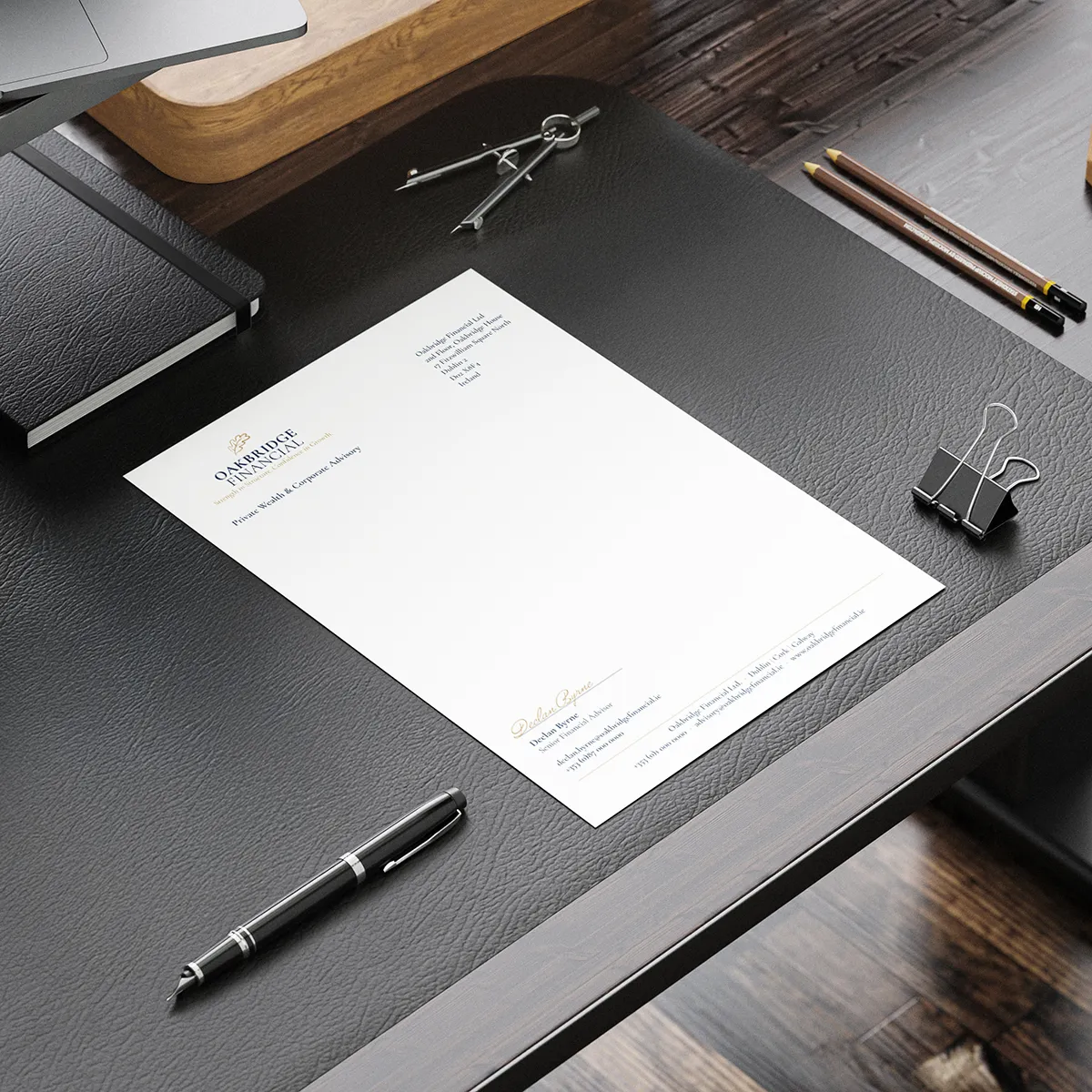 Professional branded business letterhead design