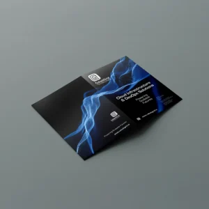 Custom presentation folder with corporate branding