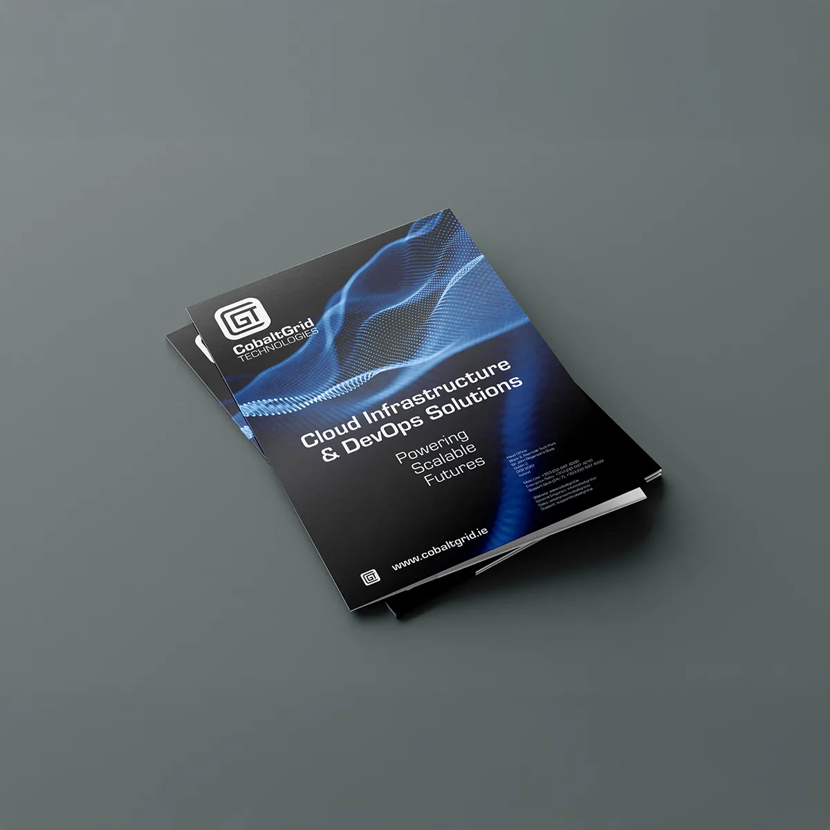 Custom presentation folder with corporate branding