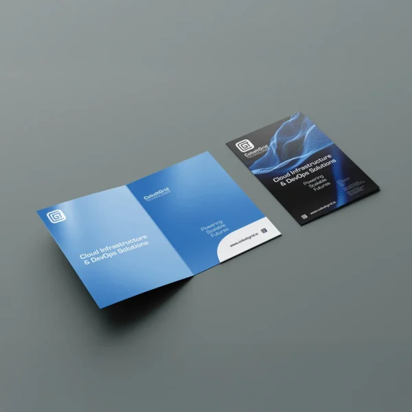 Custom presentation folder with corporate branding