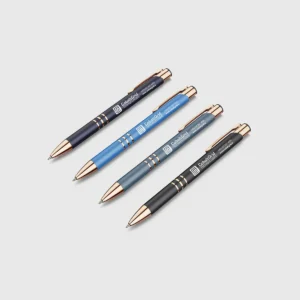 Custom branded promotional pen with company logo