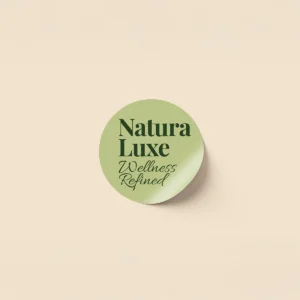 Custom printed round product labels and stickers
