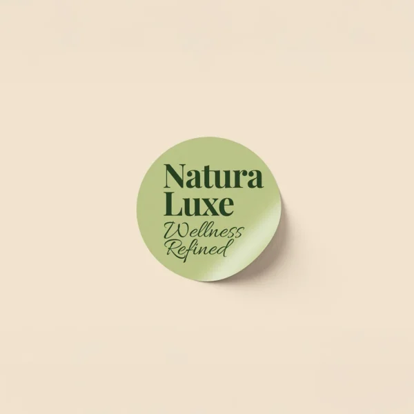 Custom printed round product labels and stickers