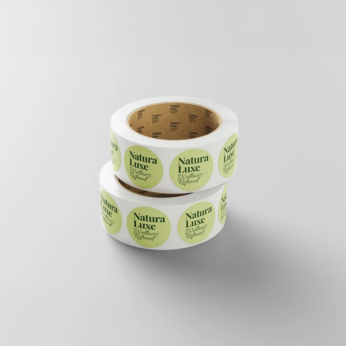 Custom printed round product labels and stickers