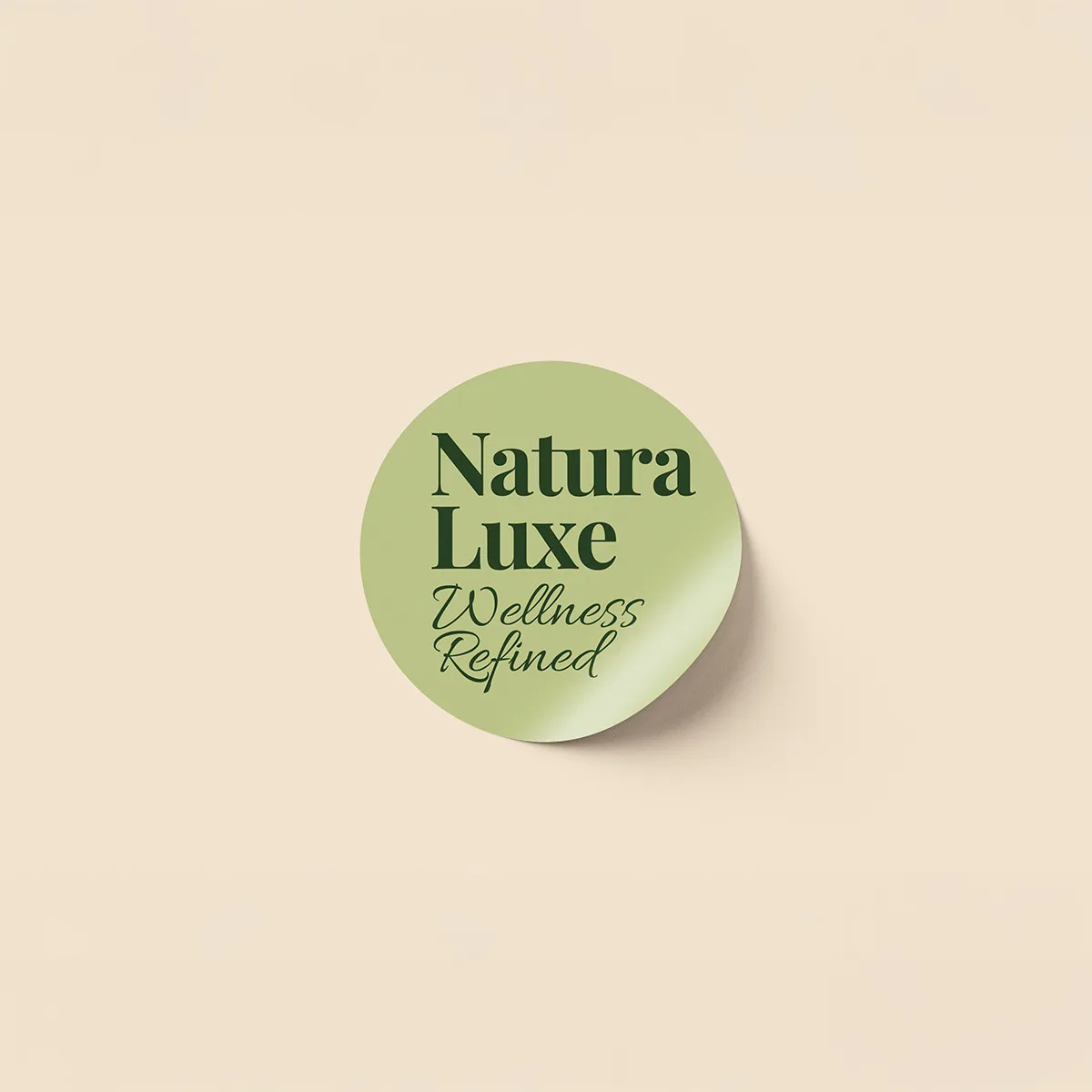 Custom printed round product labels and stickers