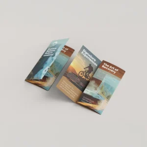 Folded DL leaflet printed for promotional marketing
