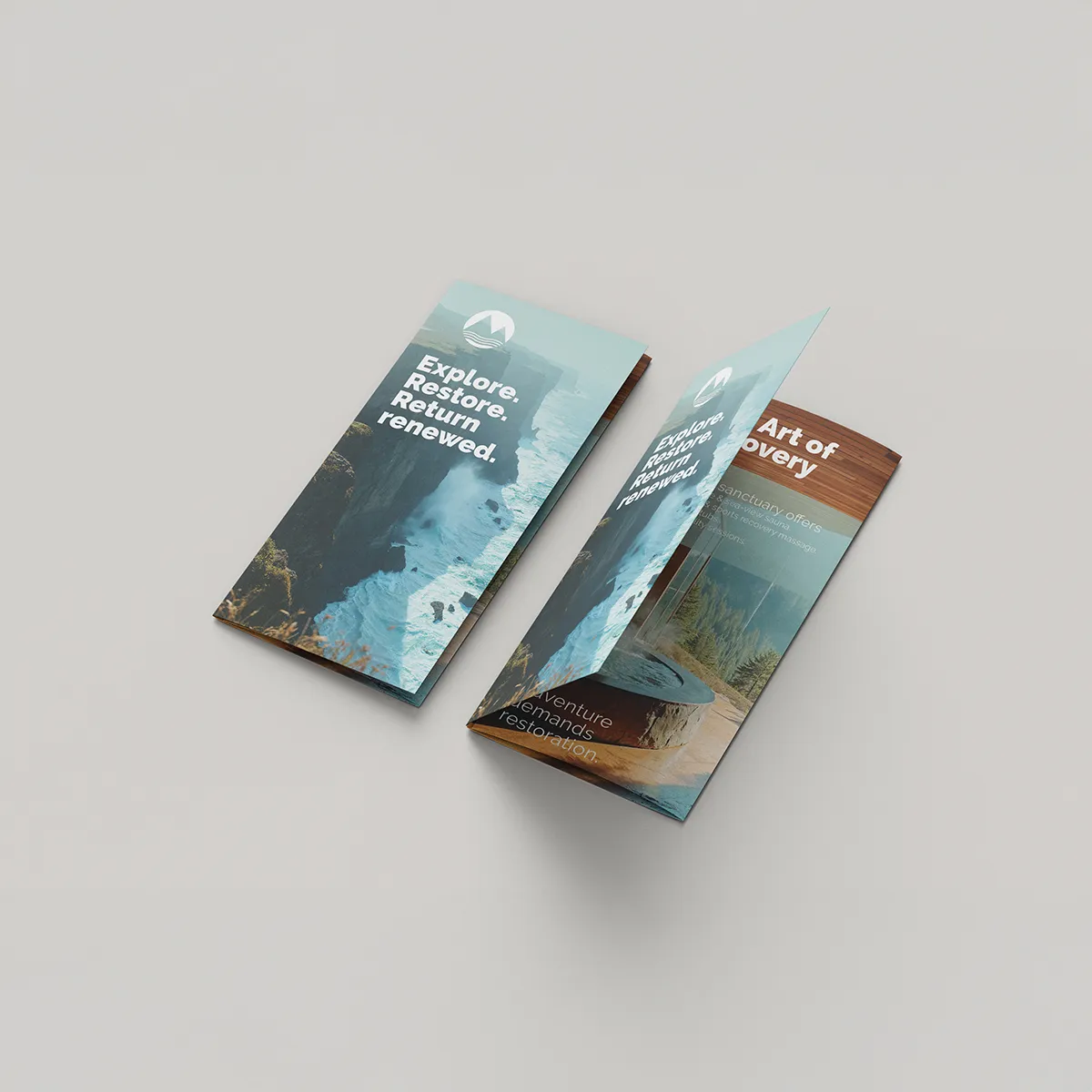 Folded DL leaflet printed for promotional marketing