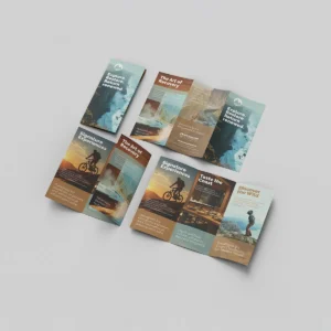 Folded DL leaflet printed for promotional marketing