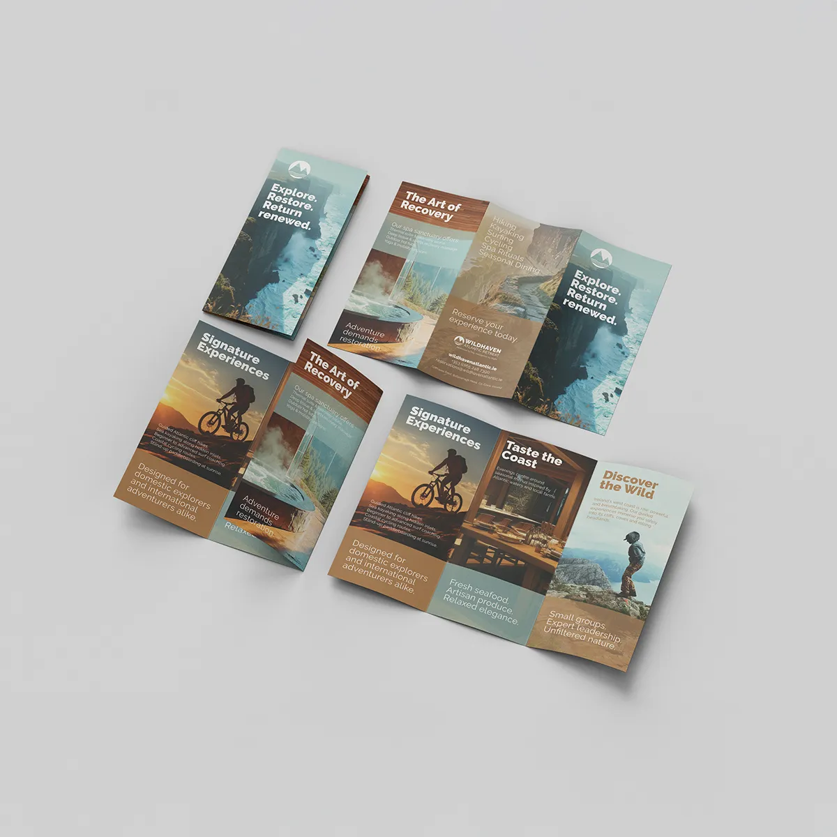 Folded DL leaflet printed for promotional marketing