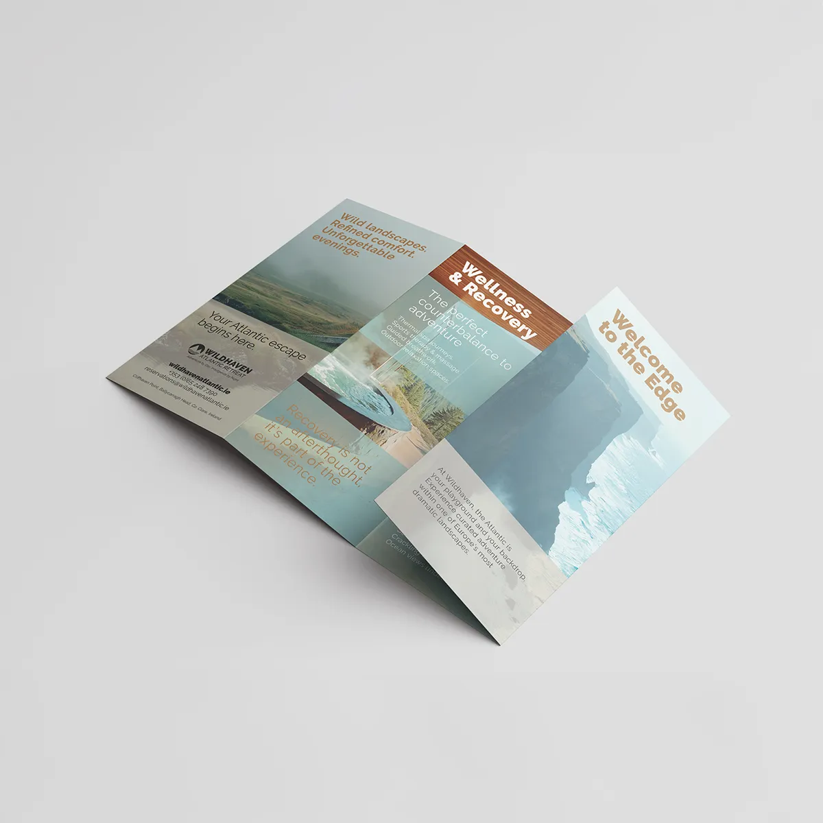 Folded DL leaflet printed for promotional marketing