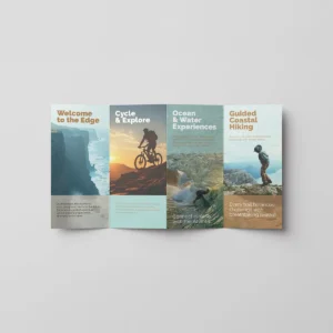 Folded DL leaflet printed for promotional marketing