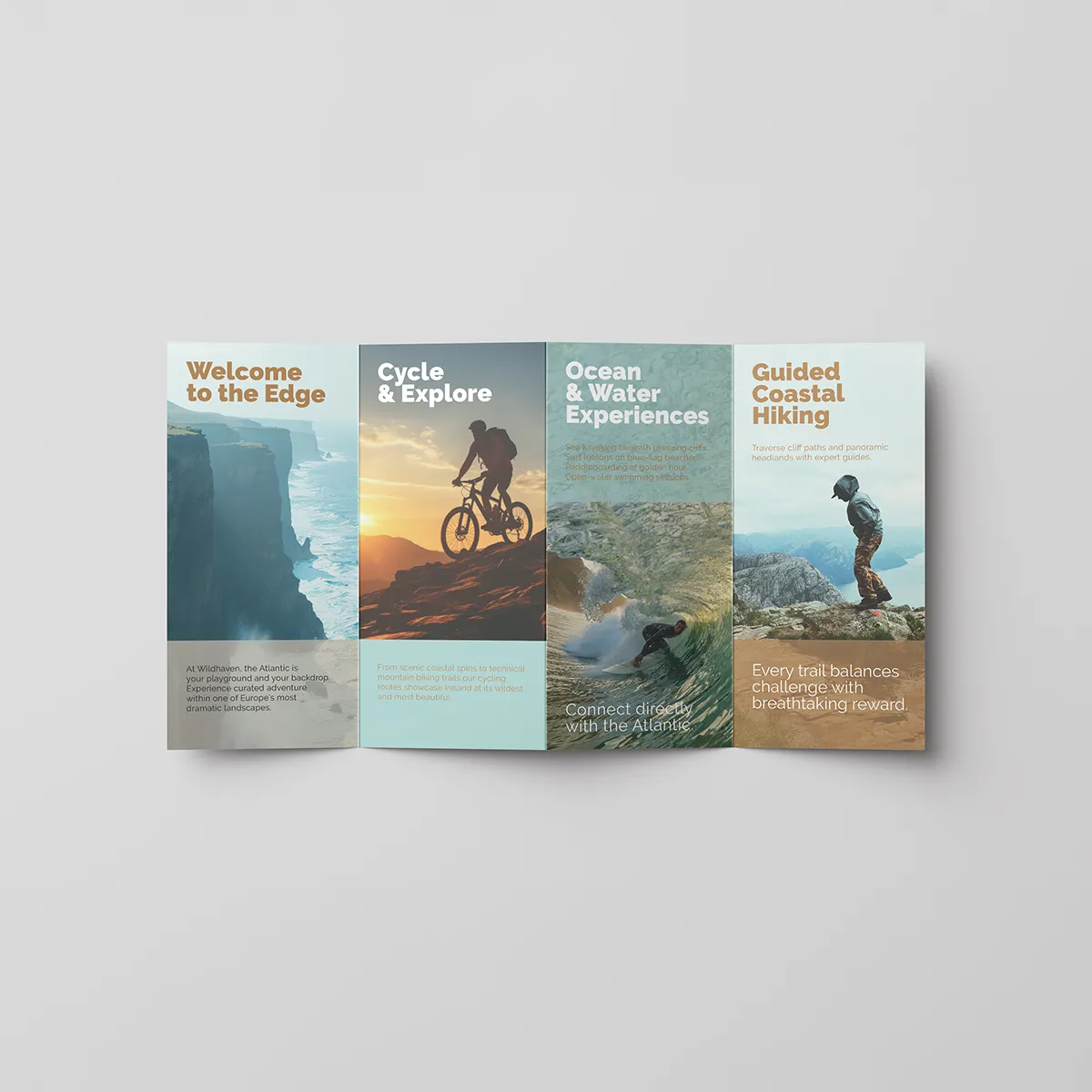 Folded DL leaflet printed for promotional marketing