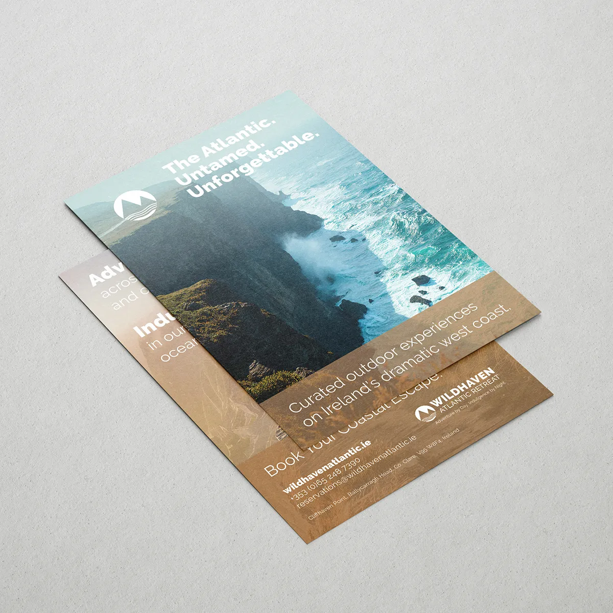 Flat promotional leaflets printed for marketing campaigns
