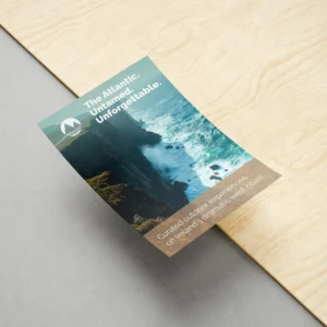 Flat promotional leaflets printed for marketing campaigns