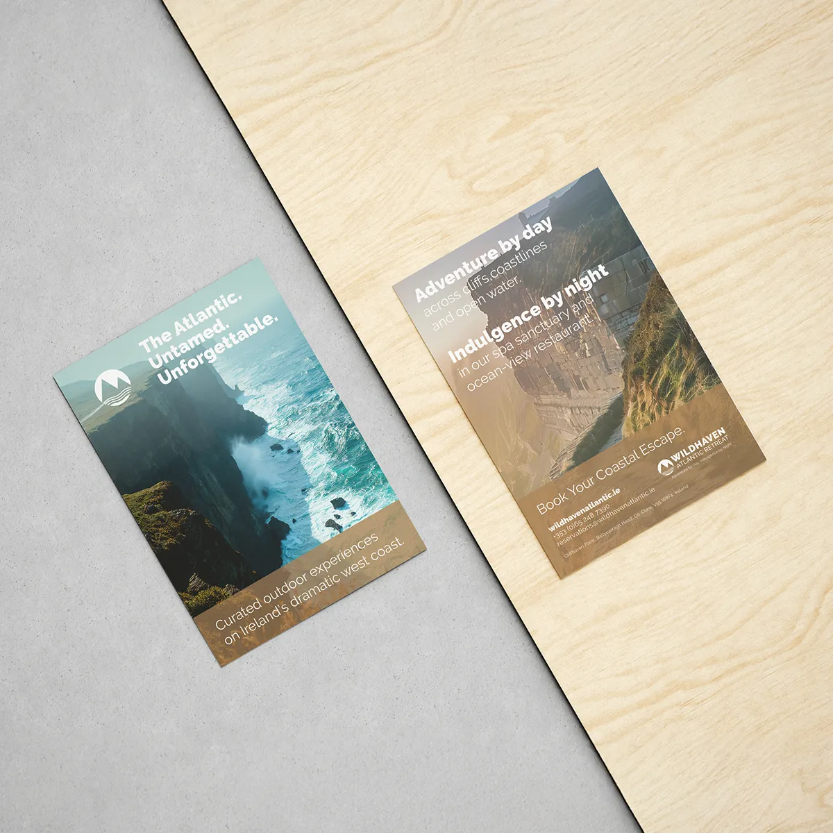 Flat promotional leaflets printed for marketing campaigns