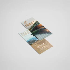 Flat promotional leaflets printed for marketing campaigns