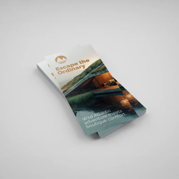 Flat promotional leaflets printed for marketing campaigns