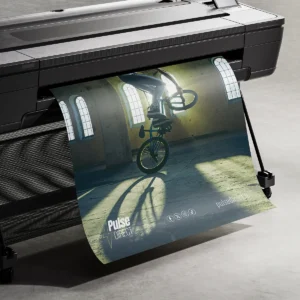 Large format promotional poster for advertising displays