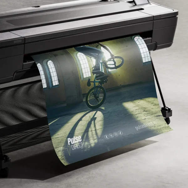 Large format promotional poster for advertising displays