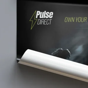 Large format promotional poster for advertising displays