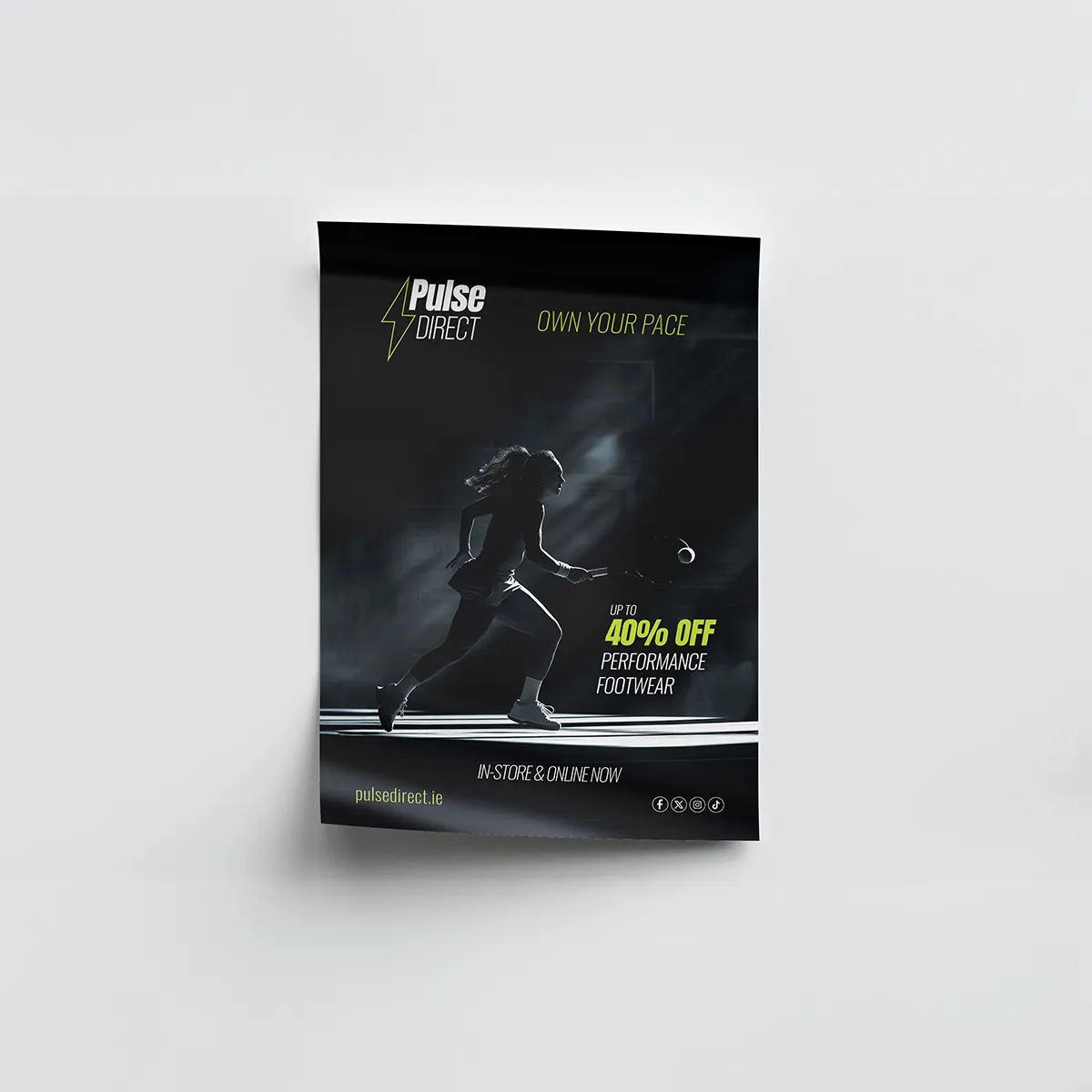 Large format promotional poster for advertising displays