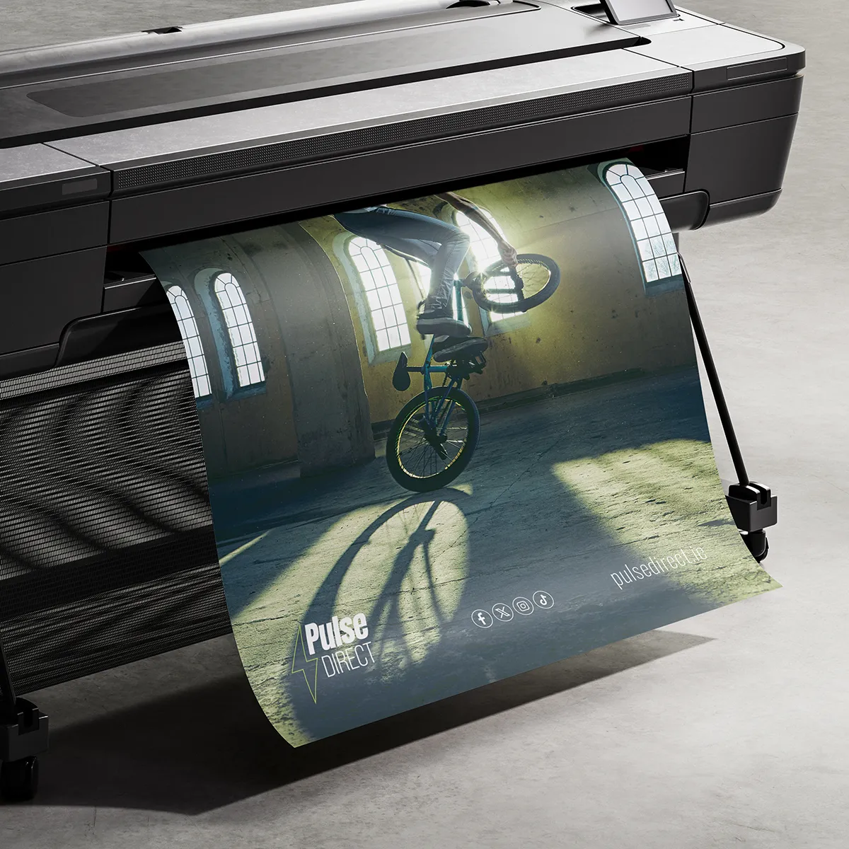 Large format promotional poster for advertising displays