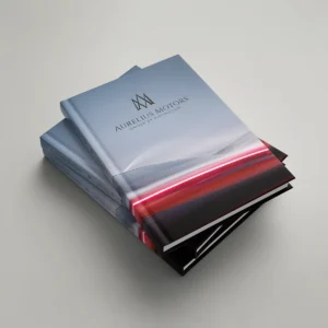 Perfect bound brochure with premium printed cover
