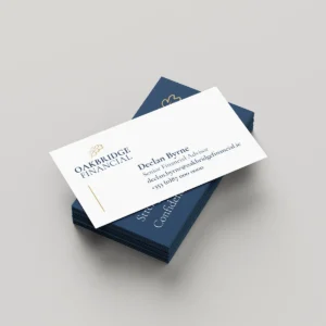 Premium business cards with professional branding
