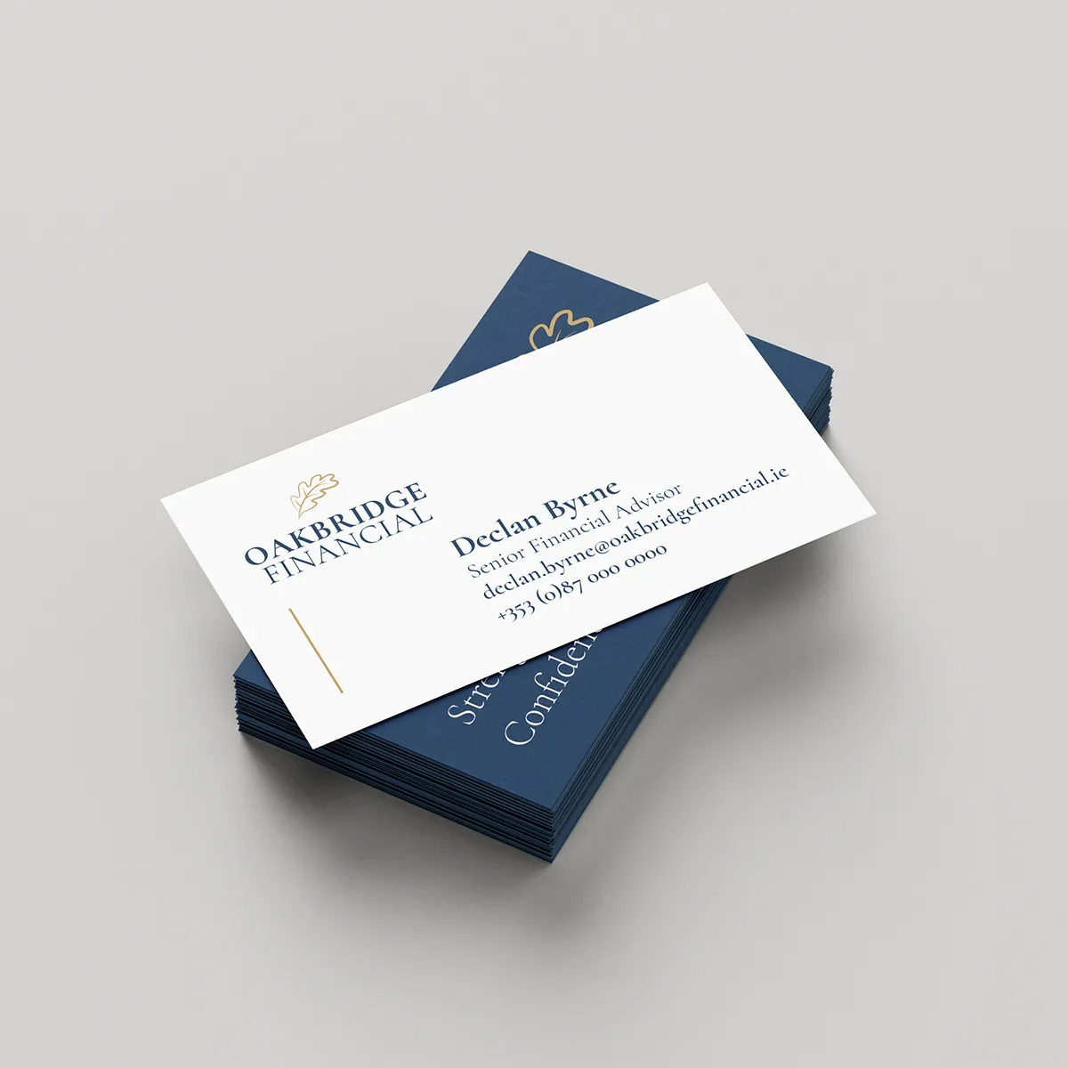 Premium business cards with professional branding