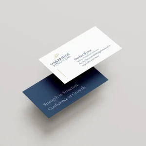 Premium business cards with professional branding