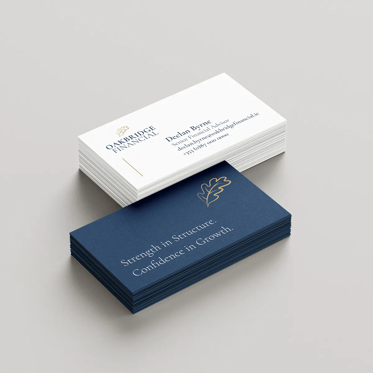 Premium business cards with professional branding