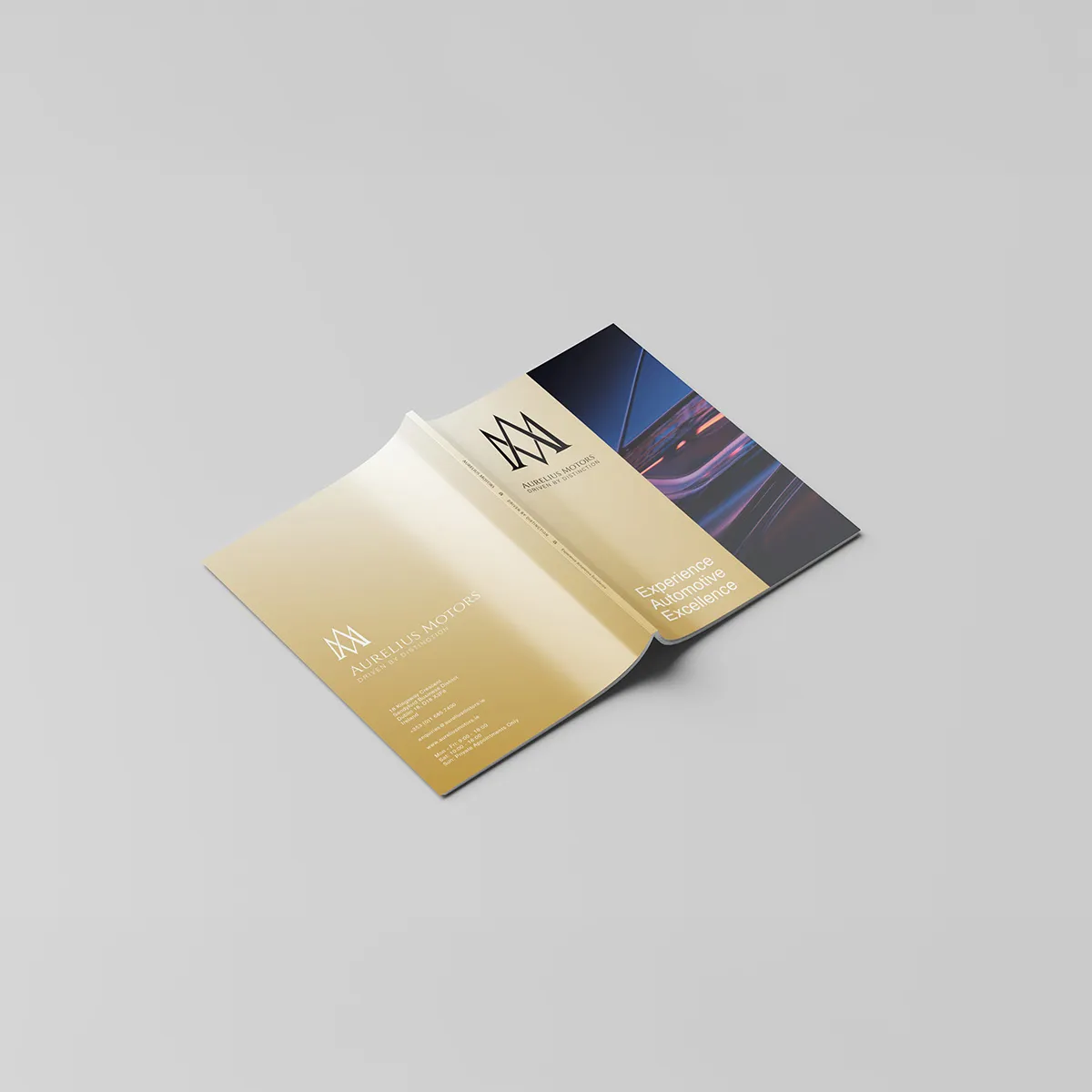 PUR bound brochure with high-quality printed pages