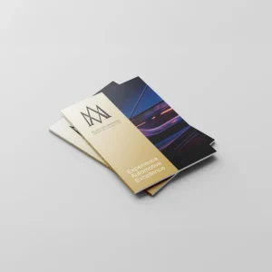 PUR bound brochure with high-quality printed pages