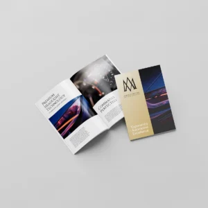 PUR bound brochure with high-quality printed pages