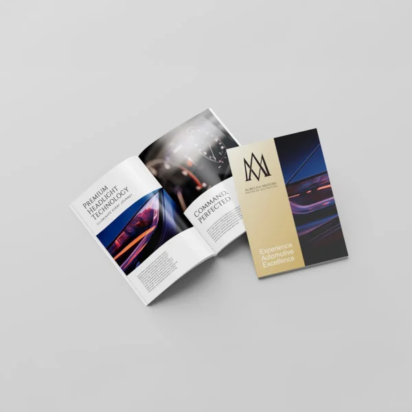 PUR bound brochure with high-quality printed pages
