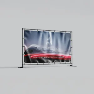 Large PVC banner printed for outdoor advertising