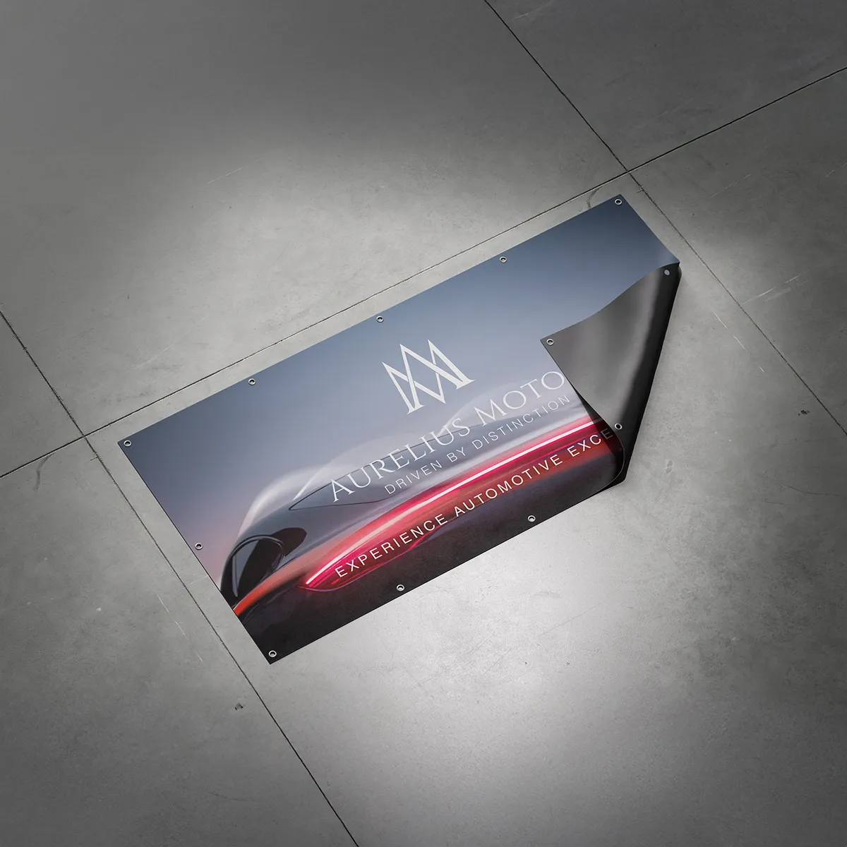 Large PVC banner printed for outdoor advertising
