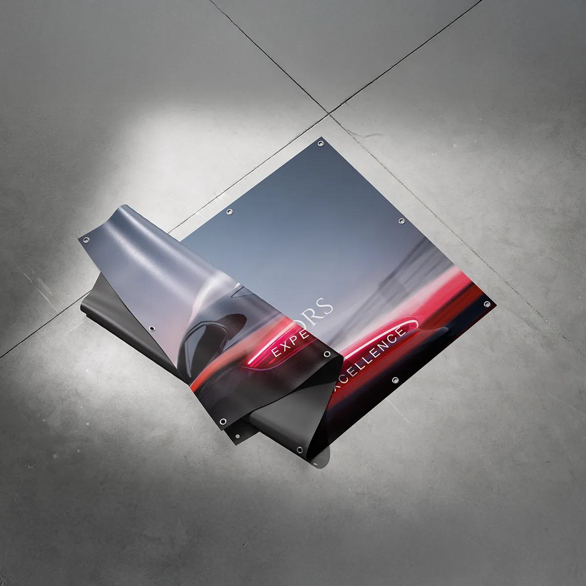 Large PVC banner printed for outdoor advertising