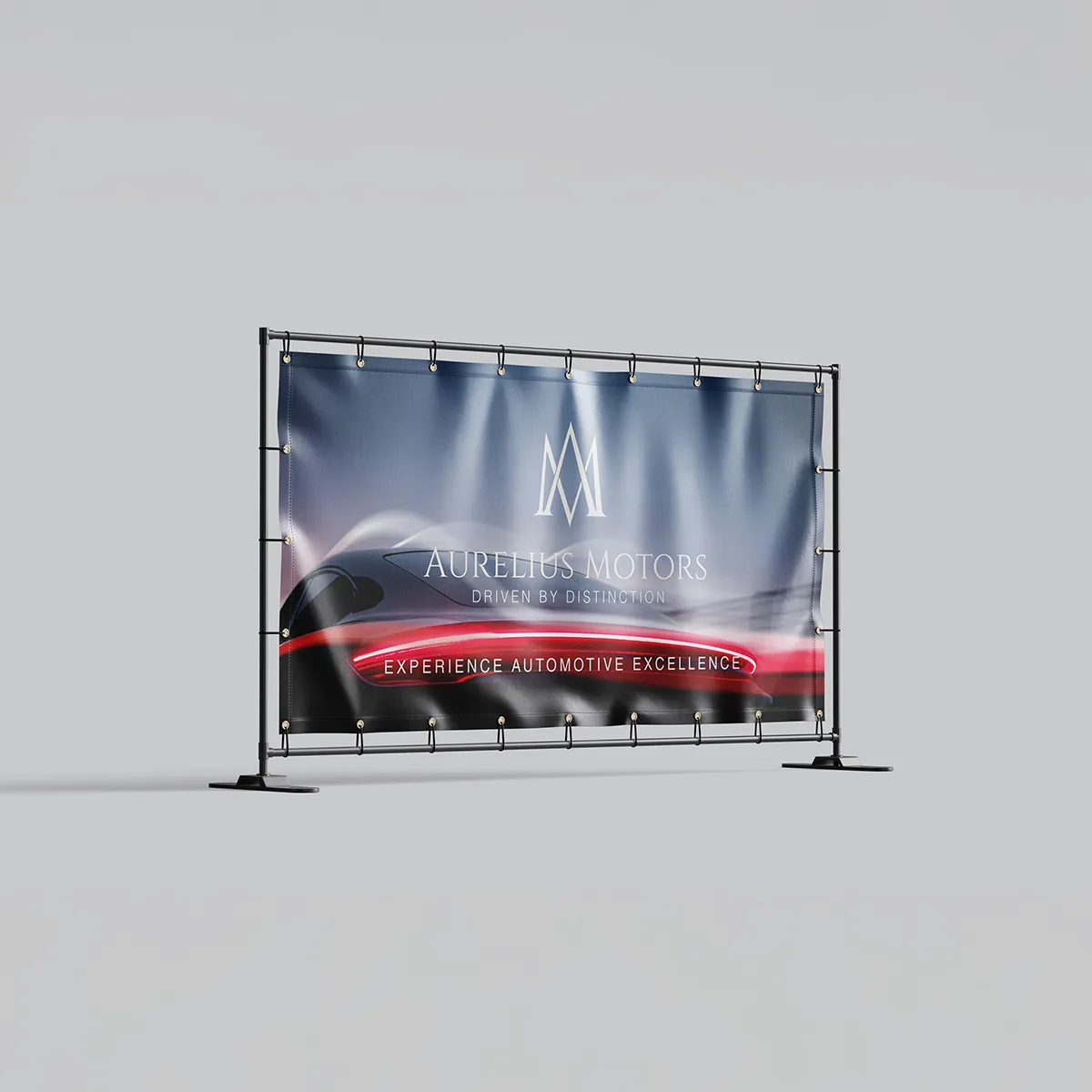 Large PVC banner printed for outdoor advertising