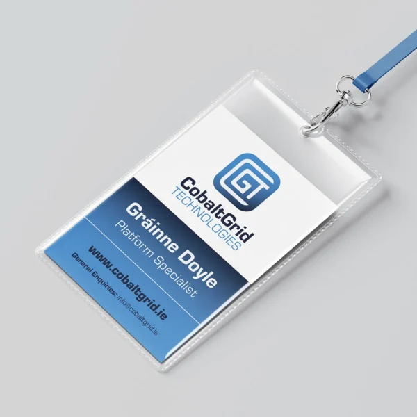 Branded event lanyards with ID holders